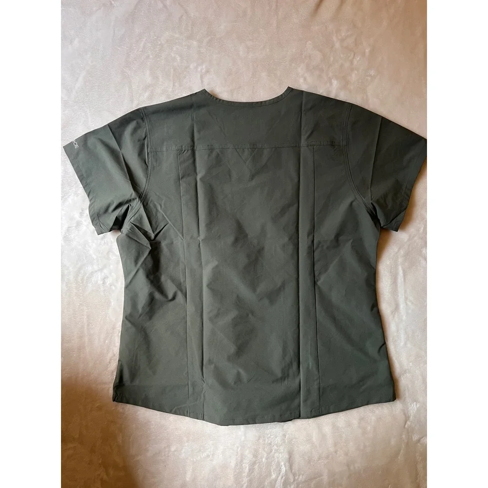 Carhartt Liberty Force Scrub Top Olive Green Modern Fit V-Neck XL NWT - Picture 4 of 4